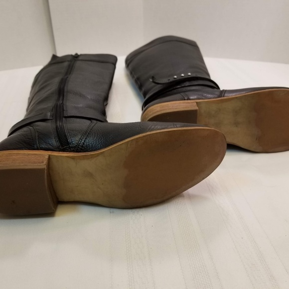 EUC Lands Ends Leather Riding Boots Size 9B - Picture 6 of 8